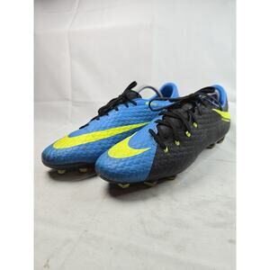 Nike Mens Hypervenom Phelon 3 FG Blue Black Soccer Cleats Size 11.5 852556–004